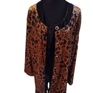 Mahudi Vintage Knitwear Jacket shirt women Sz. 24